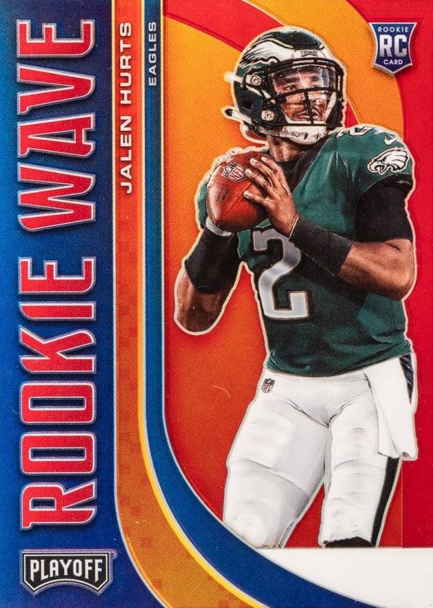 2020 Panini Playoff Rookie Wave Jalen Hurts #RW22 Football Card