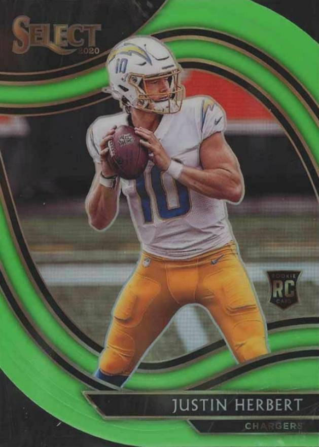 2020 Panini Select Justin Herbert #344 Football Card