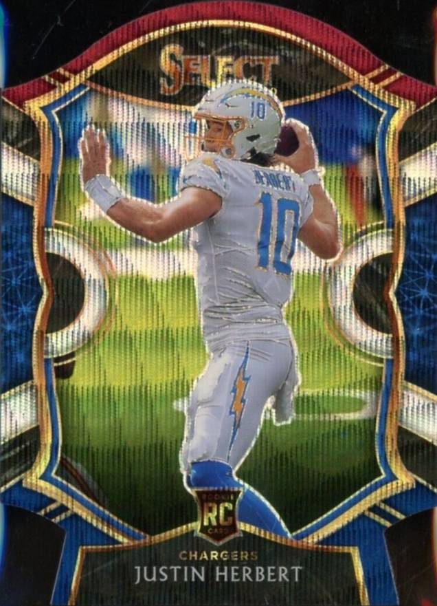 2020 Panini Select Justin Herbert #44 Football Card