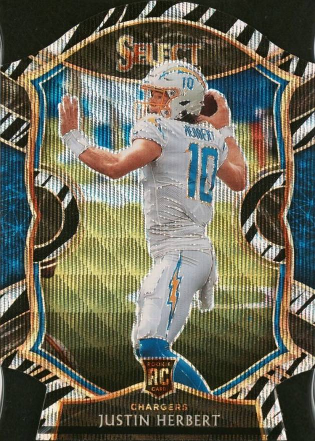 2020 Panini Select Justin Herbert #44 Football Card