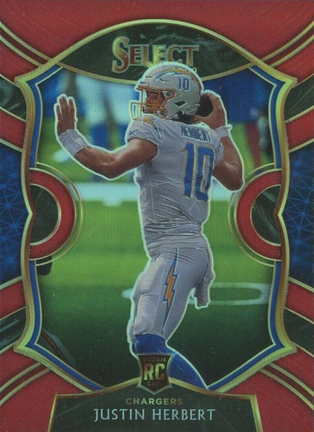 2020 Panini Select Justin Herbert #44 Football Card