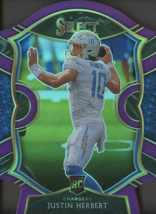 2020 Panini Select Justin Herbert #44 Football Card