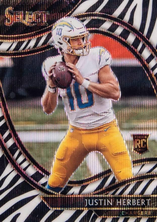 2020 Panini Select Justin Herbert #344 Football Card