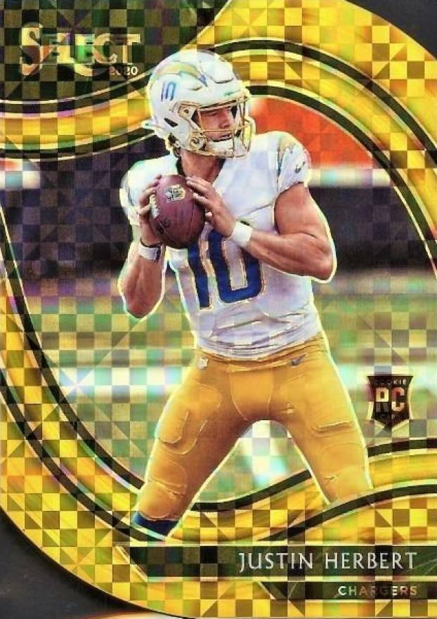 2020 Panini Select Justin Herbert #344 Football Card