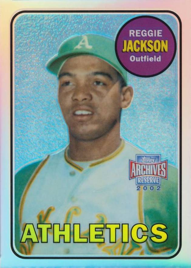 2002 Topps Archives Reserve Reggie Jackson #13 Baseball Card