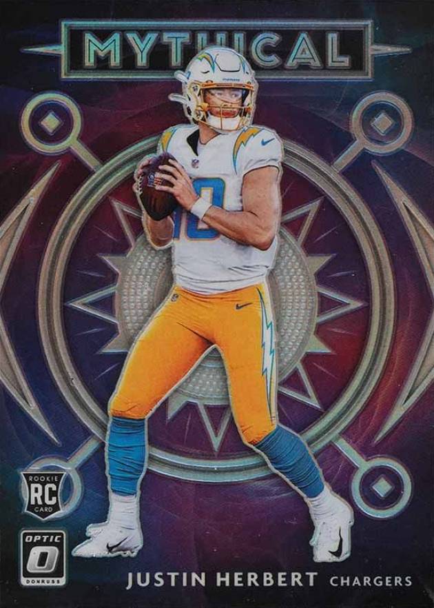 2020 Panini Donruss Optic Mythical Justin Herbert #13 Football Card