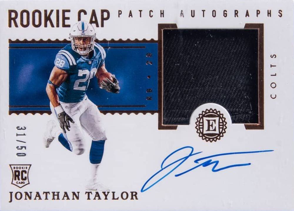 2020 Panini Encased Jonathan Taylor #118 Football Card