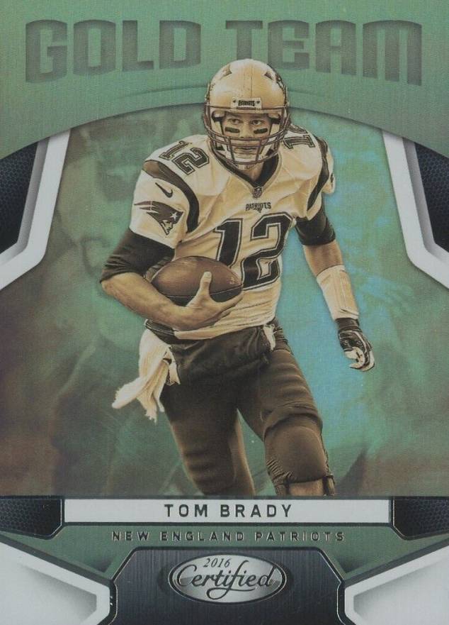 2016 Panini Certified Gold Team Tom Brady #2 Football Card