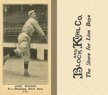 1916 Block & Kuhl (1916) Joe Wood #195 Baseball Card