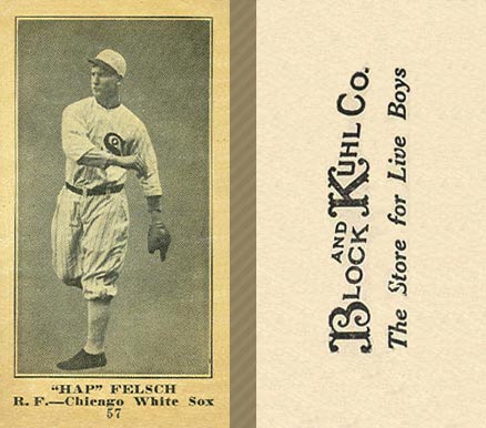 1916 Block & Kuhl (1916) Hap Felsch #56 Baseball Card