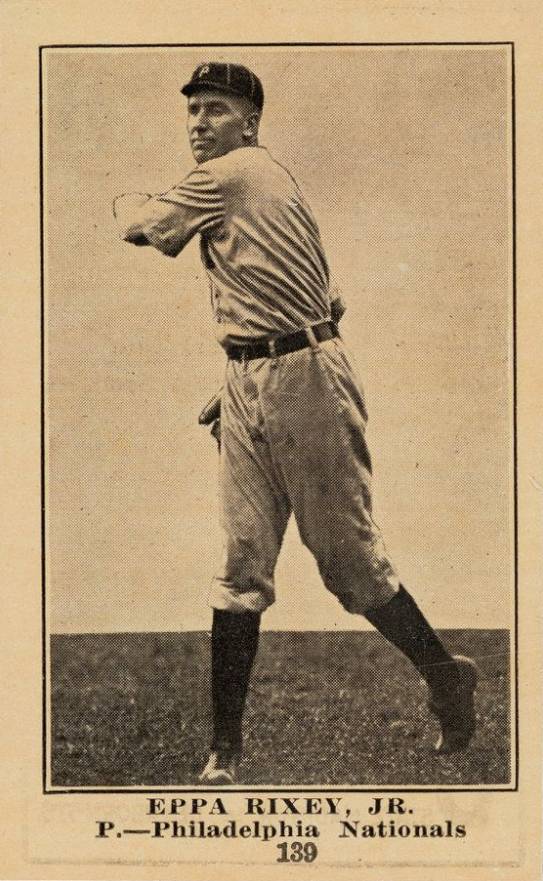 1917 Boston Store Eppa Rixey #139 Baseball Card