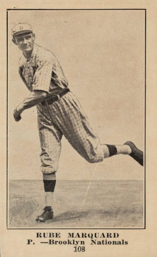 1917 Boston Store Rube Marquard #108 Baseball Card