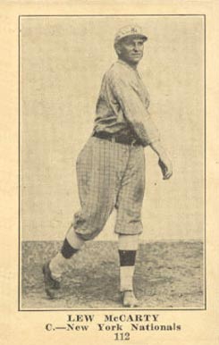 1917 Boston Store Lew McCarty #112 Baseball Card