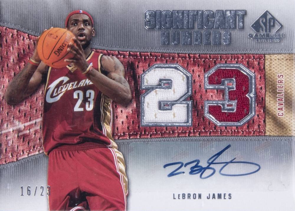 2007 SP Game Used Significant Numbers LeBron James #SNALJ2 Basketball Card