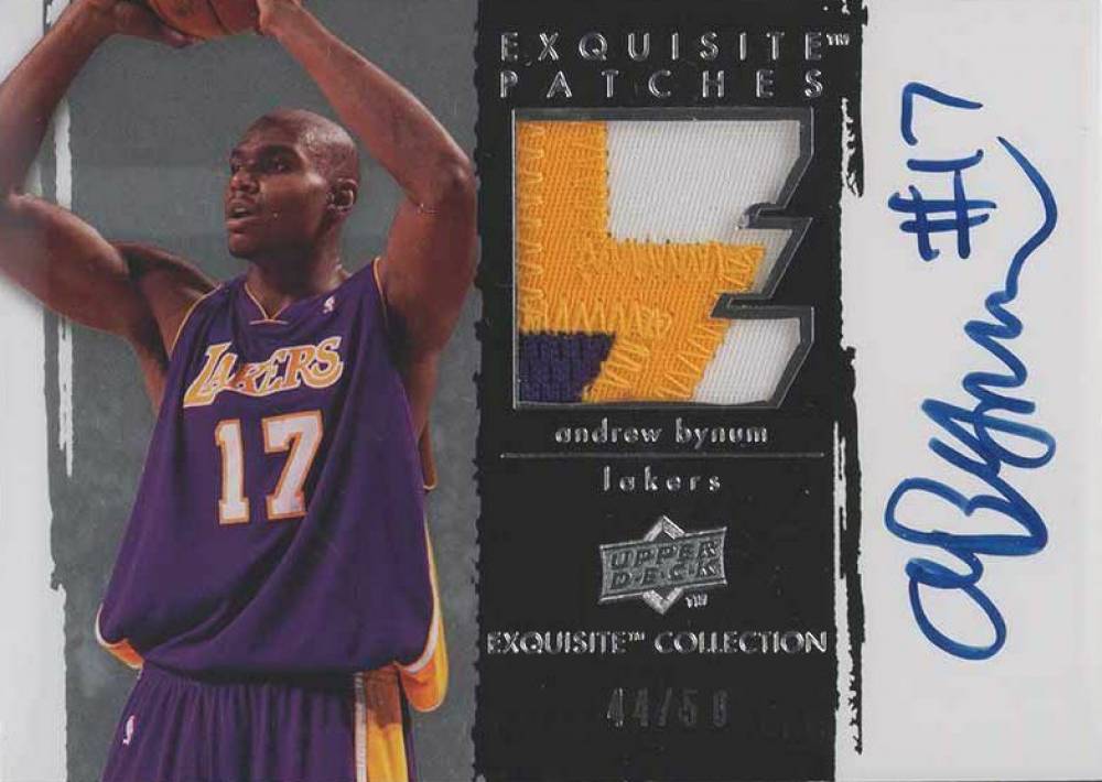 2009 Upper Deck Exquisite Collection Autographs Patches Andrew Baynum #P-AB Basketball Card