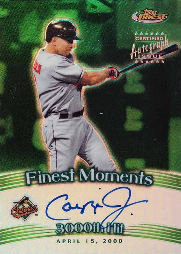 2001 Finest Moments Cal Ripken Jr. #CR Baseball Card