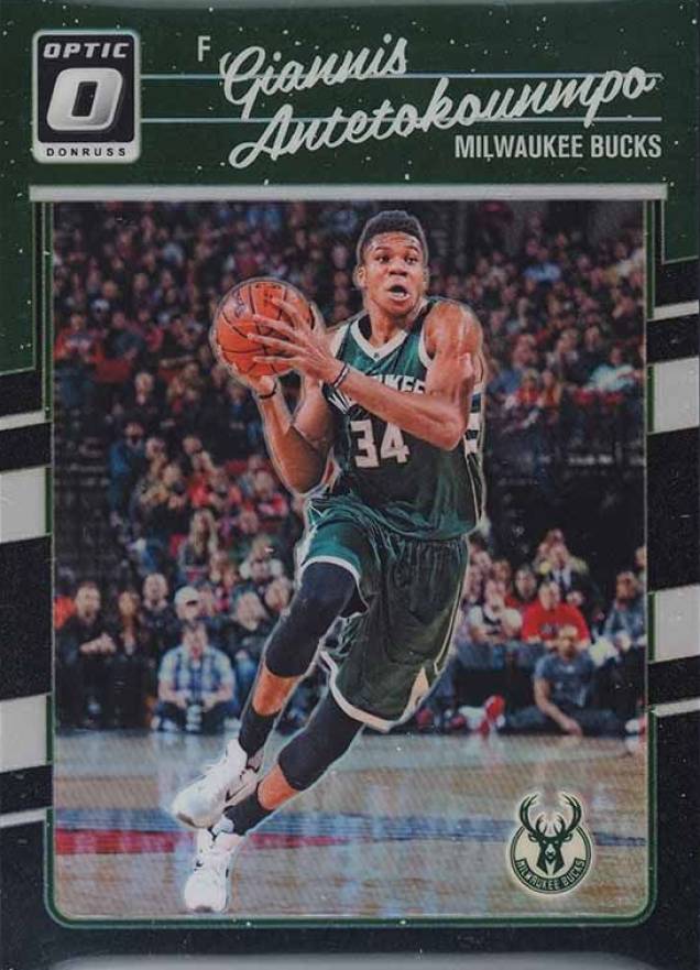 2016 Panini Donruss Optic Giannis Antetokounmpo #5 Basketball Card