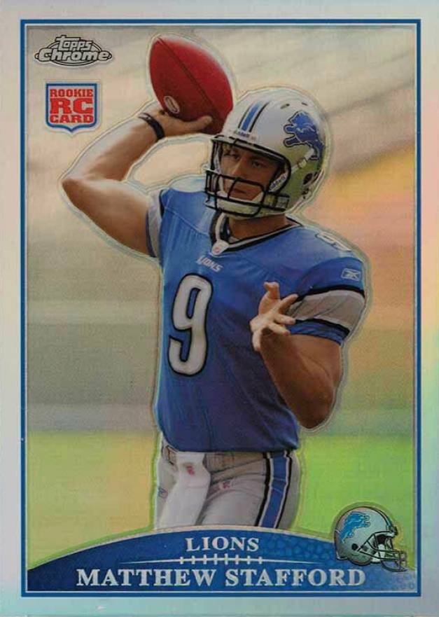 2009 Topps Chrome Matthew Stafford #TC210 Football Card