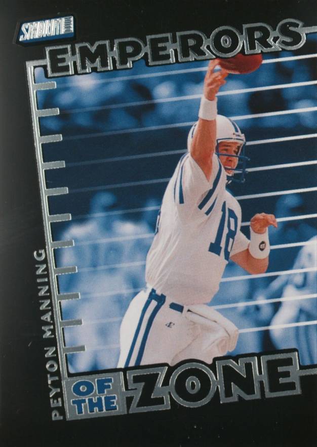 1999 Stadium Club Emperors of the Zone Peyton Manning #E4 Football Card