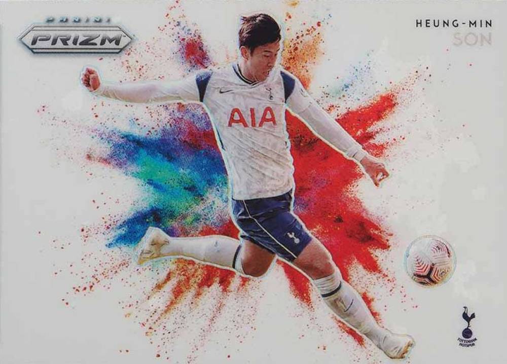 2020 Panini Prizm Premier League Color Blast Heung-Min Son #27 Soccer Card