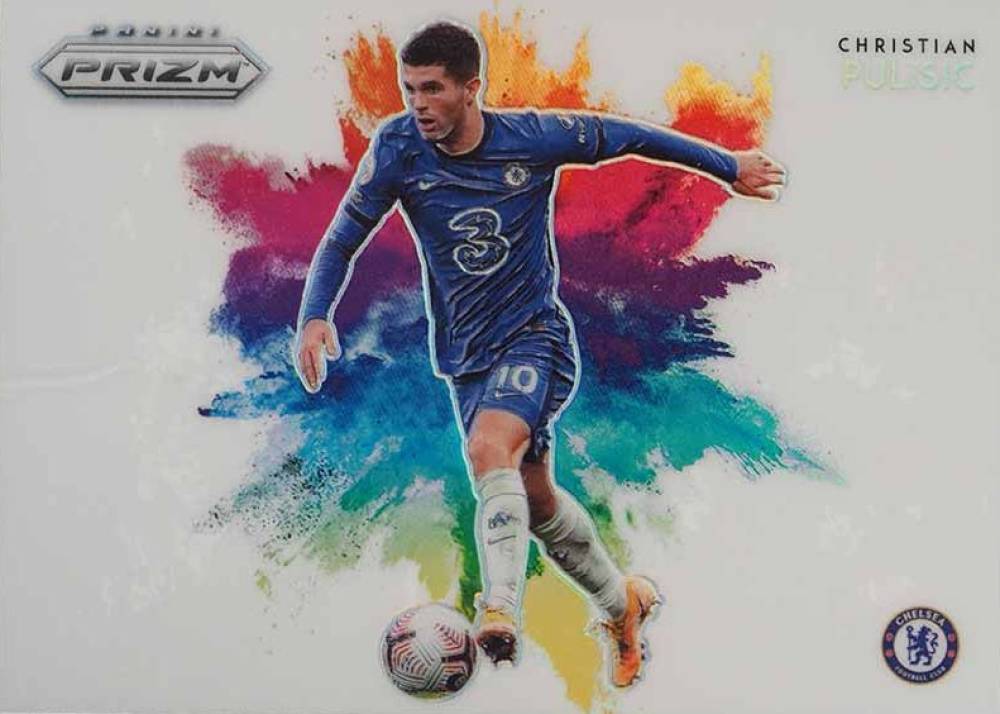 2020 Panini Prizm Premier League Color Blast Christian Pulisic #9 Soccer Card