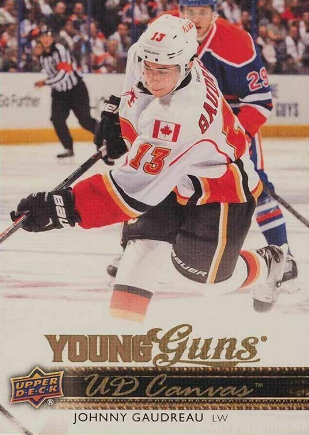 2014 Upper Deck Canvas Johnny Gaudreau #C96 Hockey Card