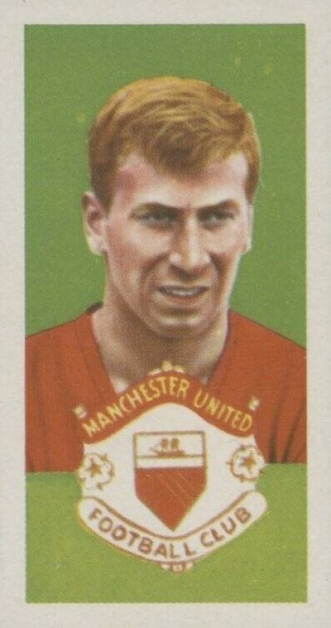 1967 Barratt & Co. Ltd Famous Footballers Series A.15 Bobby Charlton #28 Soccer Card