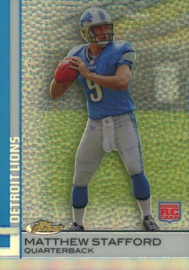 2009 Finest Matthew Stafford #100 Football Card