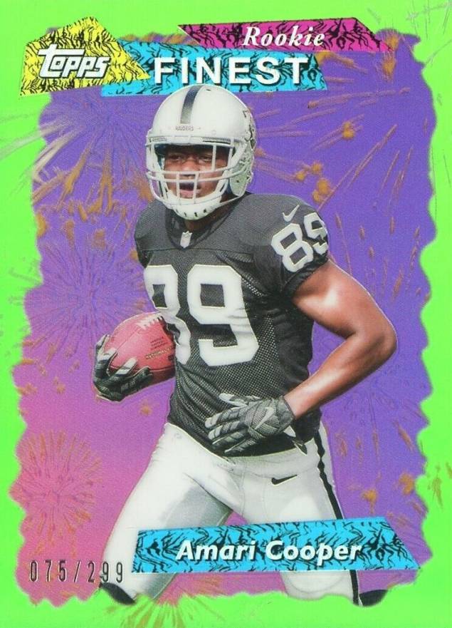 2015 Finest 1995 Finest Refractor Amari Cooper #AC Football Card