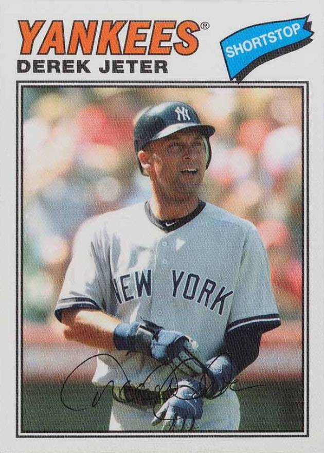 2012 Topps Archives Cloth Stickers Derek Jeter #DJ Baseball Card