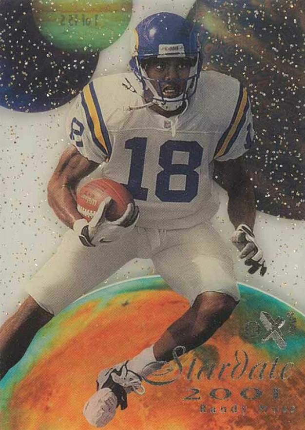 1998 Skybox E-X2001 Stardate 2001 Randy Moss #1 Football Card