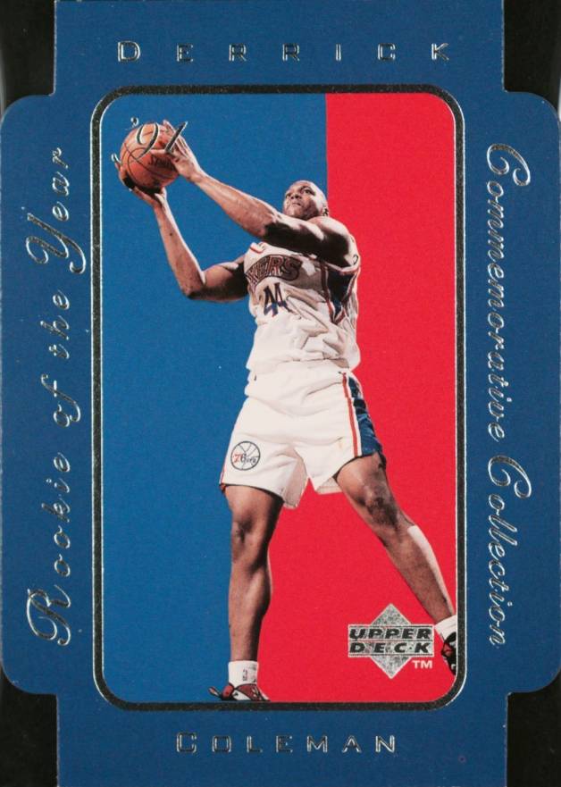 1996 Upper Deck Rookie of the Year Derrick Coleman #RC7 Basketball Card