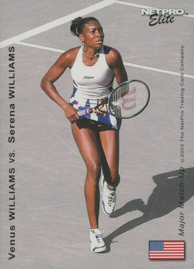 2003 Netpro Elite Major Match-Up Serena Williams/Venus Williams # Other Sports Card