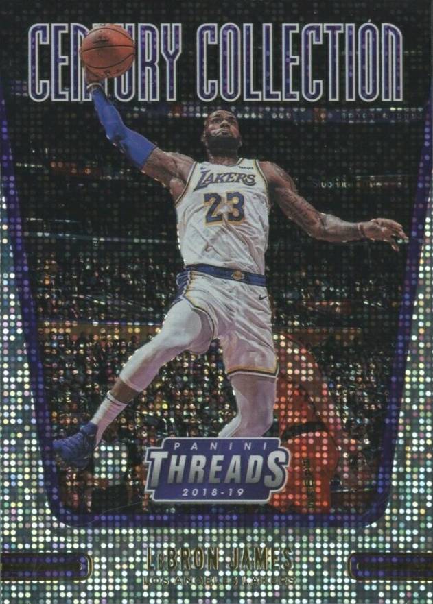 2018 Panini Threads Century Collection LeBron James #18 Basketball Card