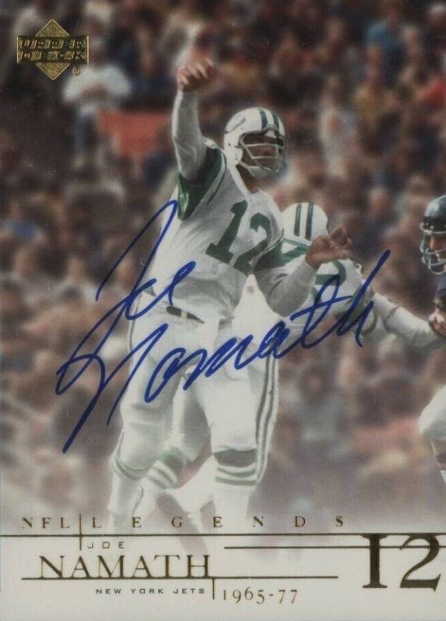 2001 Upper Deck Legends Joe Namath #JN Football Card