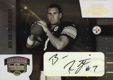 2004 Playoff Contenders R.O.Y. Contender Ben Roethlisberger #ROY1 Football Card