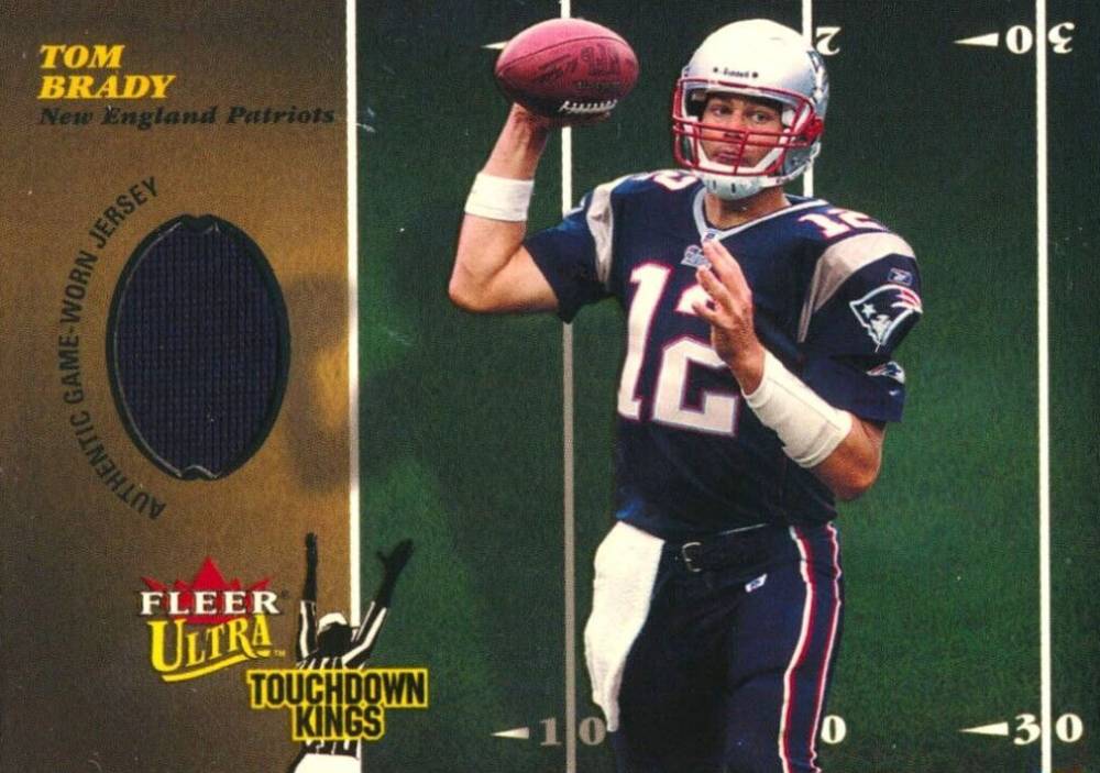 2003 Ultra Touchdown Kings Memorabilia Tom Brady #TK/TB Football Card