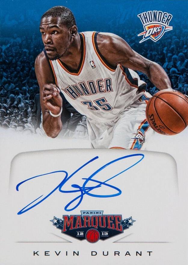 2012 Panini Marquee Current Signatures Kevin Durant #8 Basketball Card