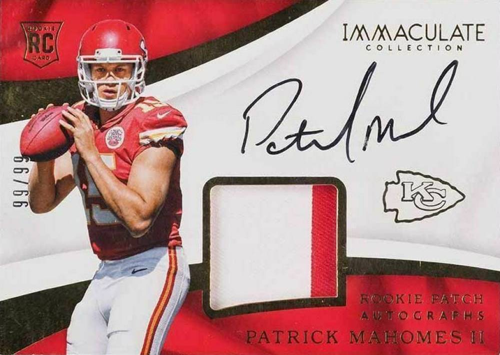 2017 Panini Immaculate Collection Patrick Mahomes II #104 Football Card