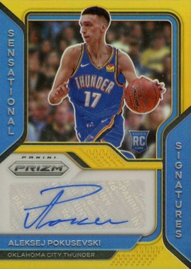 2020 Panini Prizm Sensational Signatures Aleksej Pokusevski #SSAPK Basketball Card