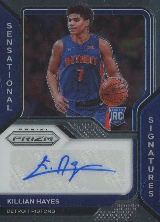 2020 Panini Prizm Sensational Signatures Killian Hayes #SSKHY Basketball Card