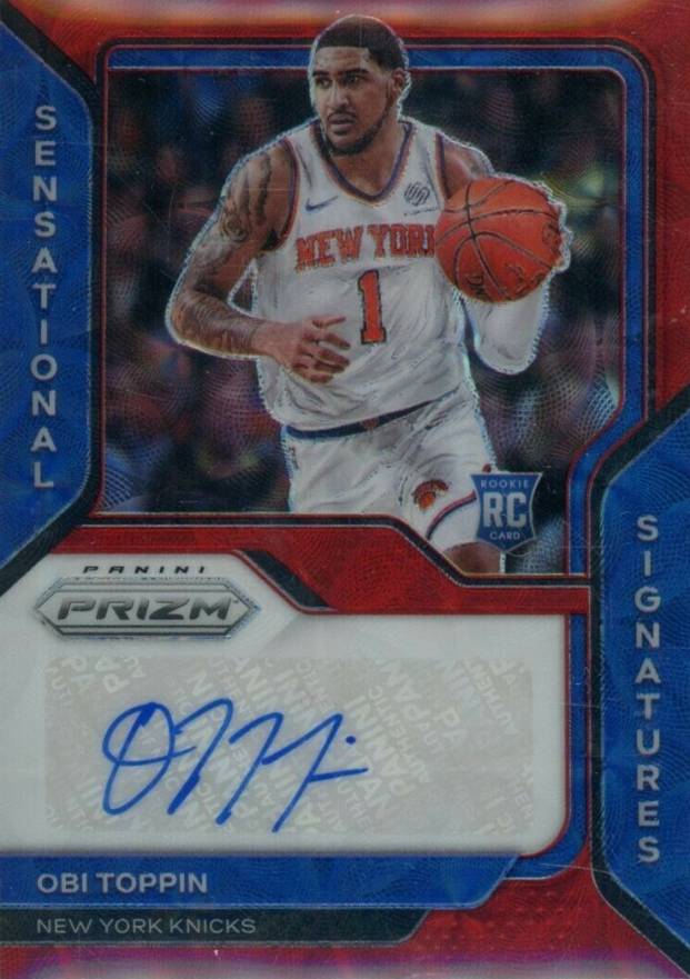 2020 Panini Prizm Sensational Signatures Obi Toppin #SSOTP Basketball Card