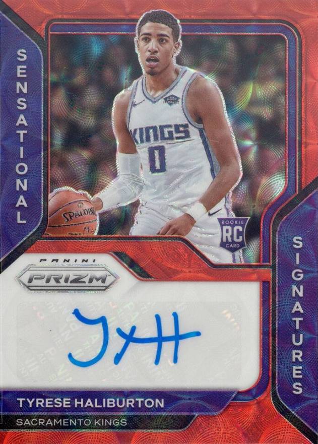 2020 Panini Prizm Sensational Signatures Tyrese Haliburton #SSTHB Basketball Card