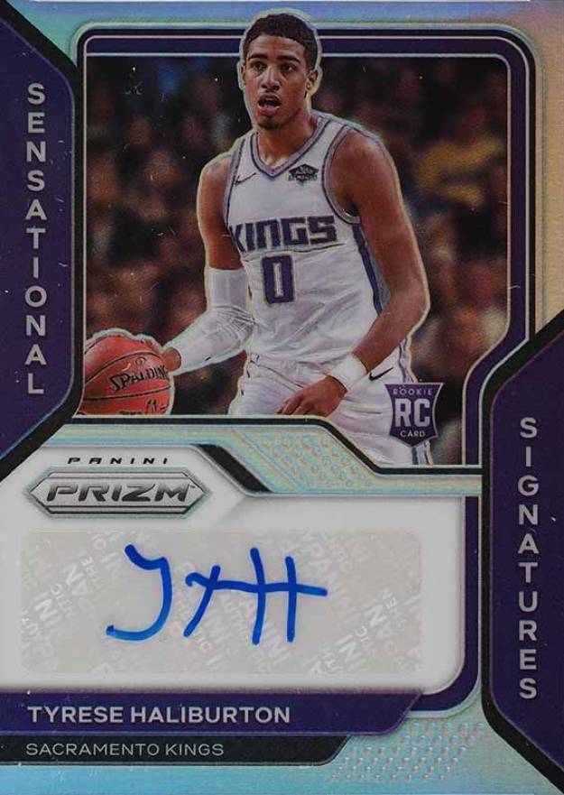 2020 Panini Prizm Sensational Signatures Tyrese Haliburton #SSTHB Basketball Card