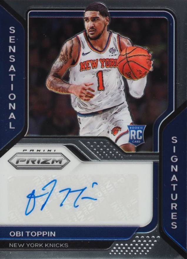 2020 Panini Prizm Sensational Signatures Obi Toppin #SSOTP Basketball Card