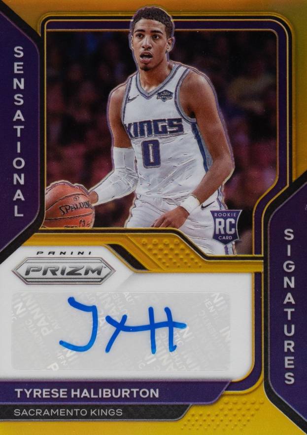 2020 Panini Prizm Sensational Signatures Tyrese Haliburton #SSTHB Basketball Card