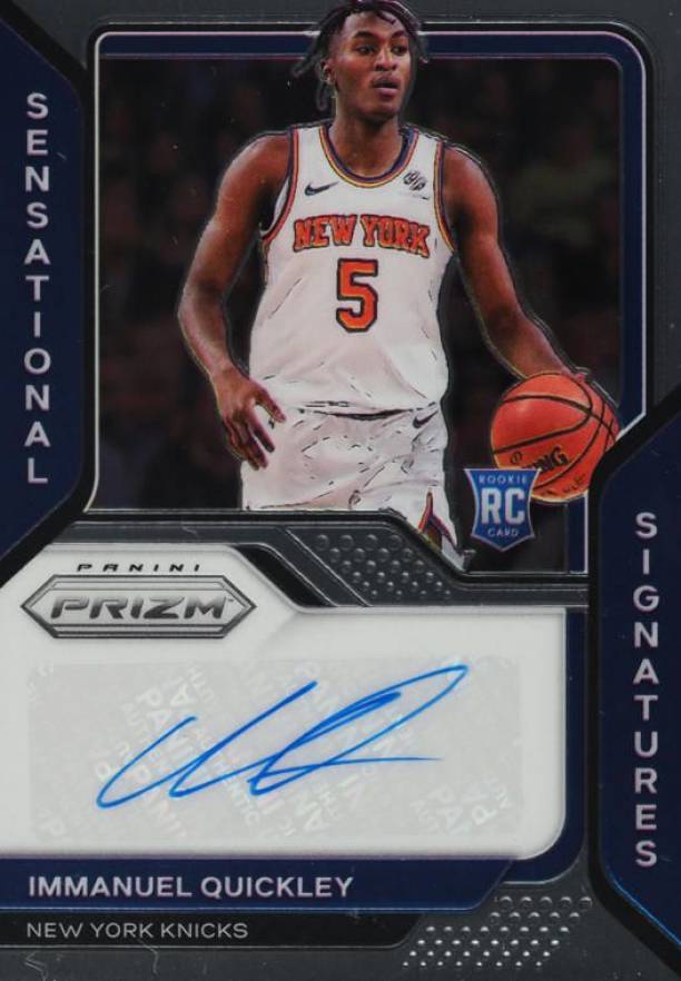 2020 Panini Prizm Sensational Signatures Immanuel Quickley #SSIQK Basketball Card