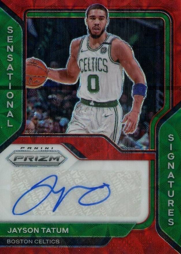 2020 Panini Prizm Sensational Signatures Jayson Tatum #SSJTU Basketball Card