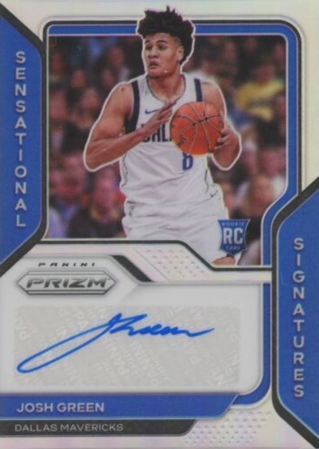 2020 Panini Prizm Sensational Signatures Josh Green #SSJGR Basketball Card