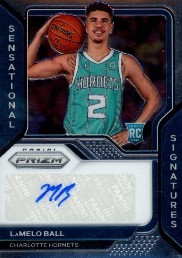 2020 Panini Prizm Sensational Signatures LaMelo Ball #SSLMB Basketball Card